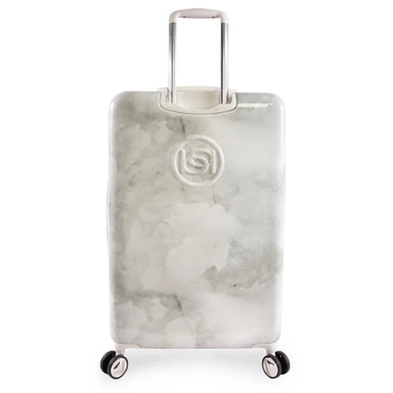 Bebe Lilah 2-Piece Hardside Luggage Set, Silver Marble