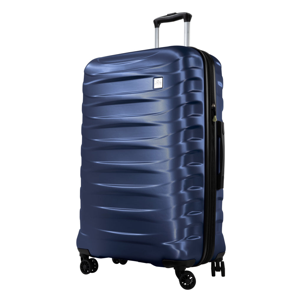 Camano by Hardside 28" Spinner Checked Luggage, Blue - Top Travel