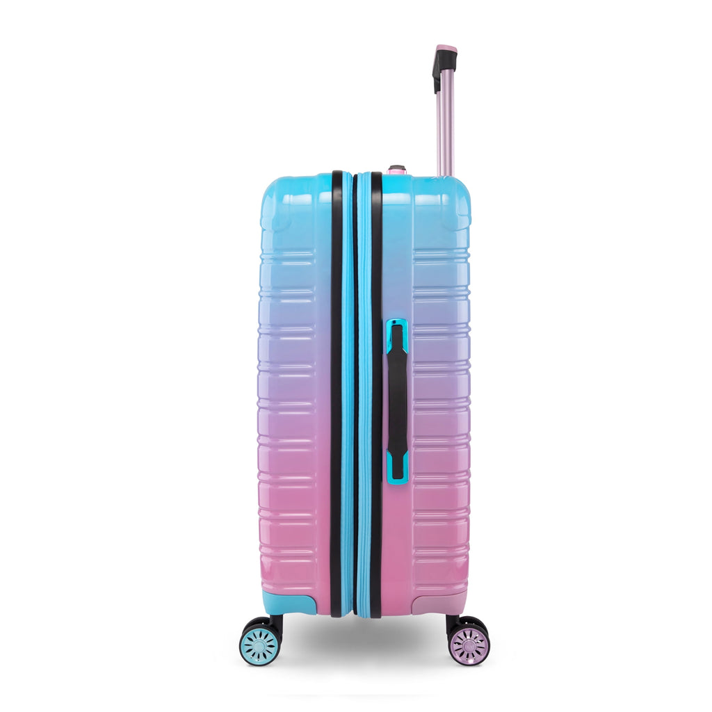 Hardside Luggage Fibertech 3 Piece Set, 20" Carry-On Luggage, 24" Checked Luggage and 28" Checked Luggage, Cotton Candy
