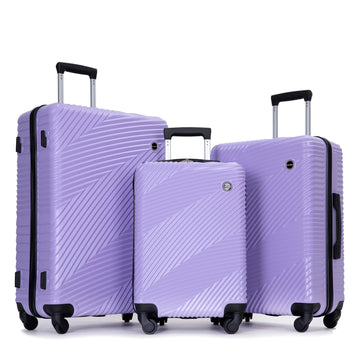 Luggage 3 Piece Set,Suitcase Set with Spinner Wheels Hardside Lightweight Luggage Set 20In24In28In