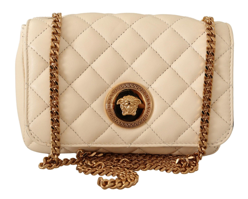 Chic Nappa Leather Crossbody in Purity White - Top Travel