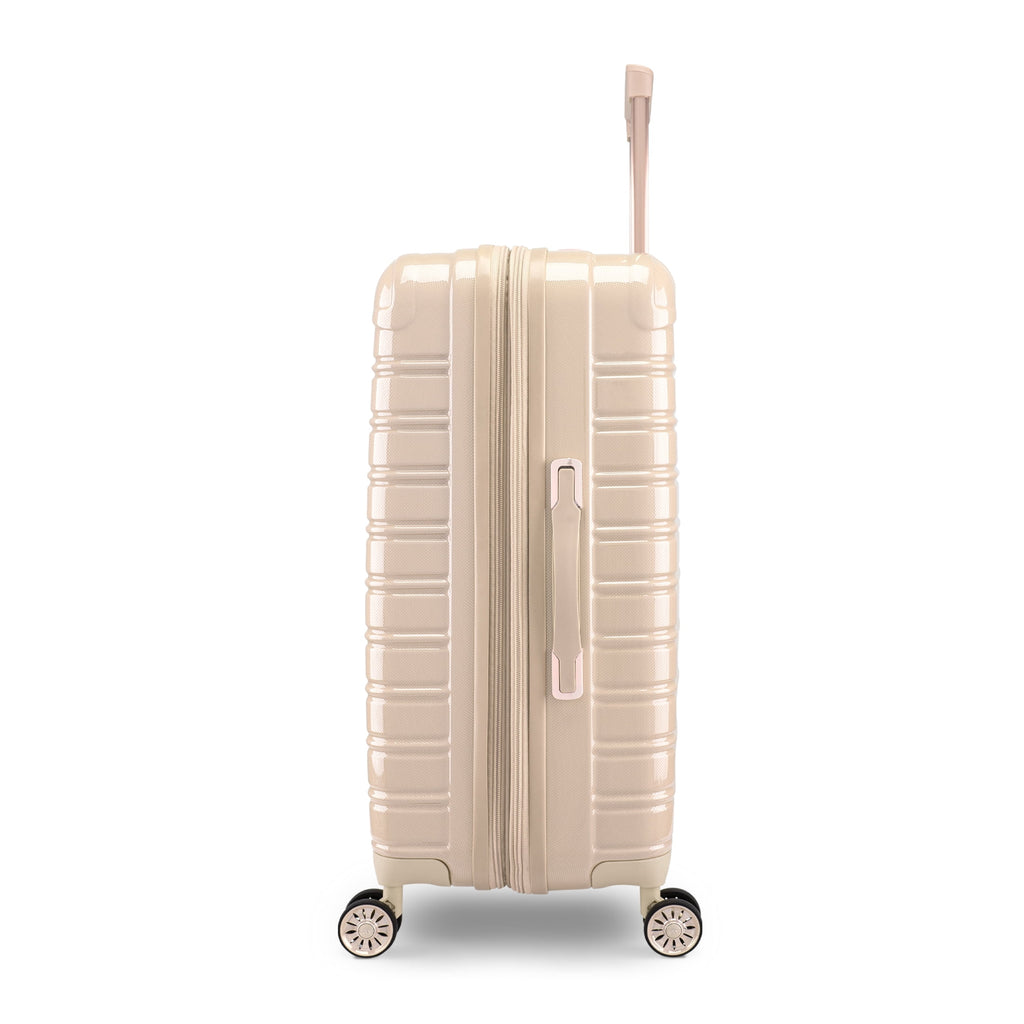 Hardside Luggage Fibertech 3 Piece Set, 20" Carry-On Luggage, 24" Checked Luggage and 28" Checked Luggage, Champagne