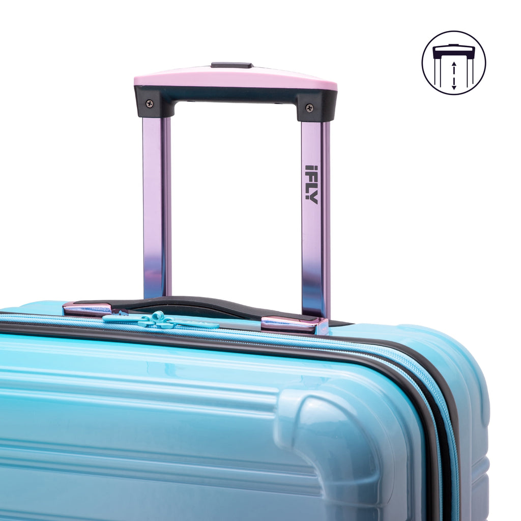 Hardside Luggage Fibertech 3 Piece Set, 20" Carry-On Luggage, 24" Checked Luggage and 28" Checked Luggage, Cotton Candy