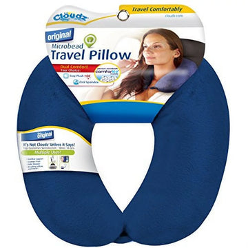Microbead Travel Neck Pillow - Blue