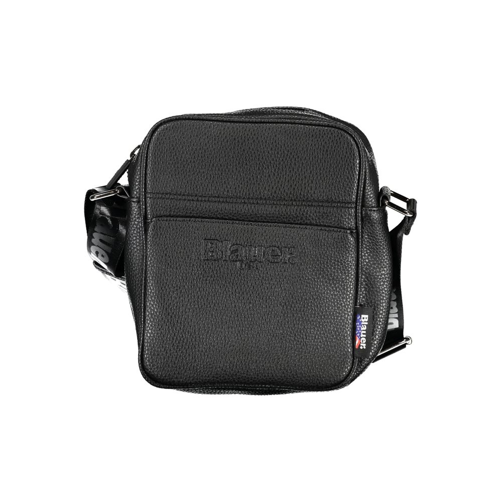 Chic Black Leather Shoulder Bag for Men - Top Travel