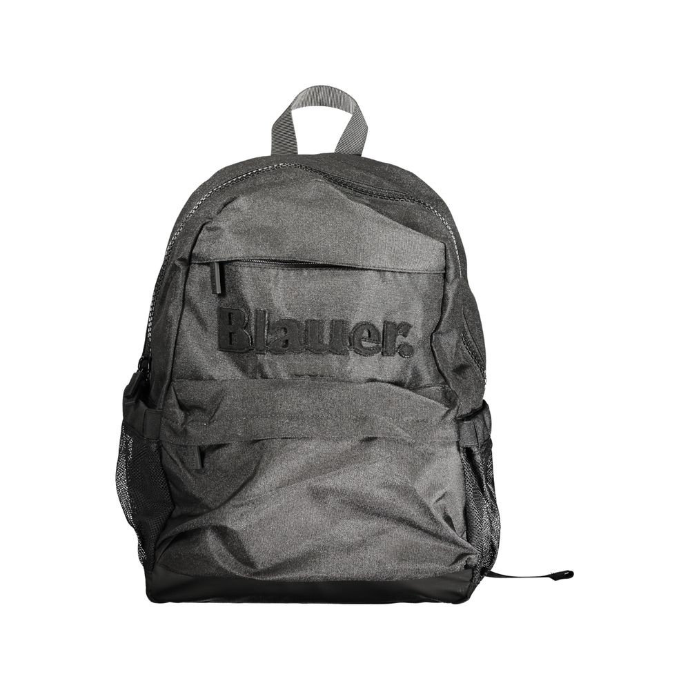 Black Polyester Backpack - Top Travel