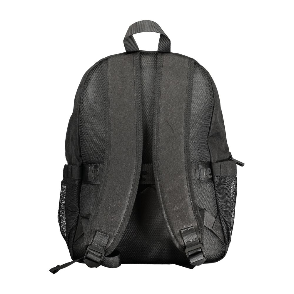 Black Polyester Backpack - Top Travel