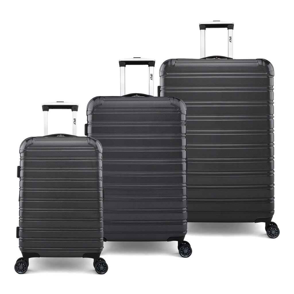 Hardside Luggage Fibertech 3 Piece Set with Double Spinner Wheels, 20" Carry-On Luggage, 24" Checked Luggage and 28" Checked Luggage, Midnight Berry