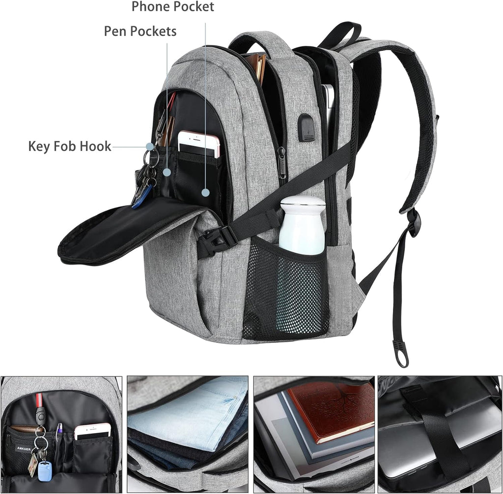 Laptop Backpacks for Men, Travel Backpack with USB Fits up 15.6 Inch Laptop Backpacks for College Bookbags - Brave Circuit