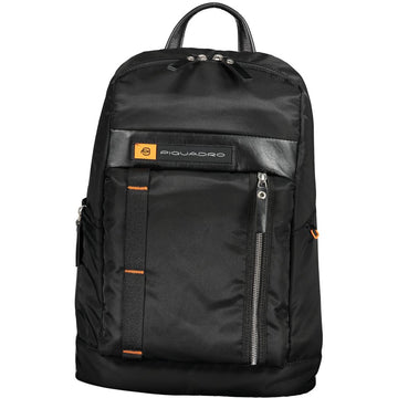 Black Nylon Backpack - Top Travel