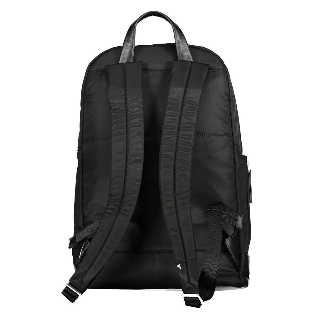 Black Nylon Backpack - Top Travel